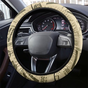 Double V Campaign Tuskegee Airmen Steering Wheel Cover Vintage Military Aviation P-51 Mustang World War II Art