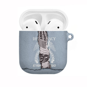 Double V Campaign American Democracy AirPods Case Military Buffalo Soldiers World War II Heritage Art