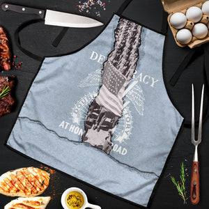 Double V Campaign American Democracy Apron Military Buffalo Soldiers World War II Heritage Art