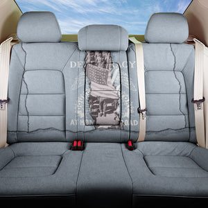 Double V Campaign American Democracy Back Car Seat Cover Military Buffalo Soldiers World War II Heritage Art