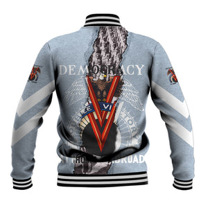 Double V Campaign American Democracy Baseball Jacket Military Buffalo Soldiers World War II Heritage Art