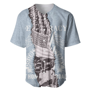 Double V Campaign American Democracy Baseball Jersey Military Buffalo Soldiers World War II Heritage Art