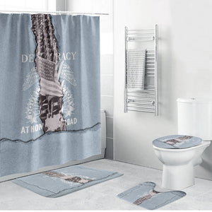 Double V Campaign American Democracy Bathroom Set Military Buffalo Soldiers World War II Heritage Art