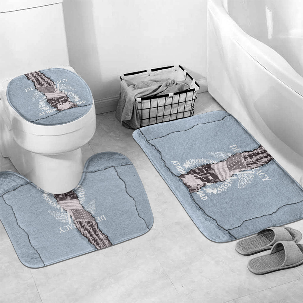 Double V Campaign American Democracy Bathroom Set Military Buffalo Soldiers World War II Heritage Art