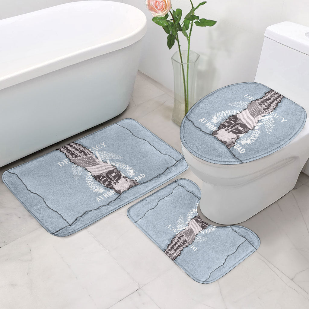 Double V Campaign American Democracy Bathroom Set Military Buffalo Soldiers World War II Heritage Art