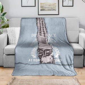 Double V Campaign American Democracy Blanket Military Buffalo Soldiers World War II Heritage Art