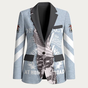 Double V Campaign American Democracy Blazer Military Buffalo Soldiers World War II Heritage Art