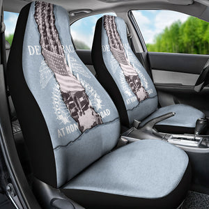 Double V Campaign American Democracy Car Seat Cover Military Buffalo Soldiers World War II Heritage Art