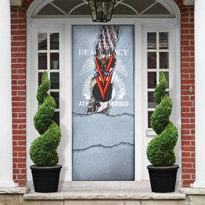 Double V Campaign American Democracy Door Cover Military Buffalo Soldiers World War II Heritage Art
