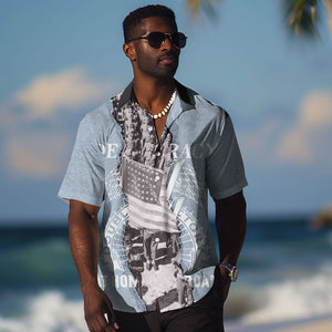 Double V Campaign American Democracy Hawaiian Shirt Military Buffalo Soldiers World War II Heritage Art