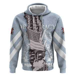 Double V Campaign American Democracy Hoodie Military Buffalo Soldiers World War II Heritage Art