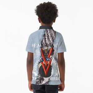 Double V Campaign American Democracy Kid Polo Shirt Military Buffalo Soldiers World War II Heritage Art