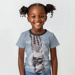 Double V Campaign American Democracy Kid T shirt Military Buffalo Soldiers World War II Heritage Art