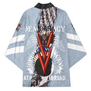 Double V Campaign American Democracy Kimono Military Buffalo Soldiers World War II Heritage Art