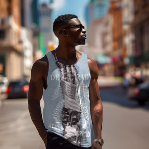 Double V Campaign American Democracy Men Tank Top Military Buffalo Soldiers World War II Heritage Art