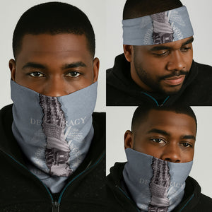 Double V Campaign American Democracy Neck Gaiter Military Buffalo Soldiers World War II Heritage Art