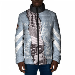 Double V Campaign American Democracy Padded Jacket Military Buffalo Soldiers World War II Heritage Art