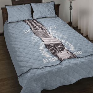 Double V Campaign American Democracy Quilt Bed Set Military Buffalo Soldiers World War II Heritage Art
