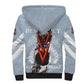 Double V Campaign American Democracy Sherpa Hoodie Military Buffalo Soldiers World War II Heritage Art