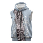 Double V Campaign American Democracy Sleeveless Zip Hoodie Military Buffalo Soldiers World War II Heritage Art