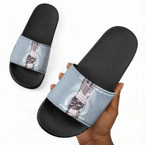 Double V Campaign American Democracy Slide Sandals Military Buffalo Soldiers World War II Heritage Art