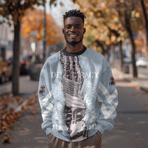 Double V Campaign American Democracy Sweatshirt Military Buffalo Soldiers World War II Heritage Art