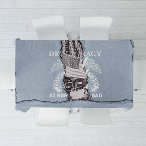 Double V Campaign American Democracy Tablecloth Military Buffalo Soldiers World War II Heritage Art