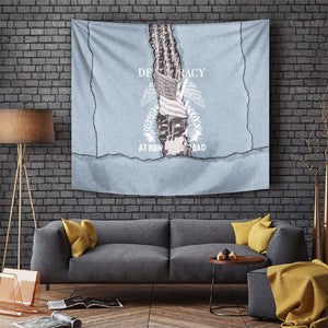 Double V Campaign American Democracy Tapestry Military Buffalo Soldiers World War II Heritage Art