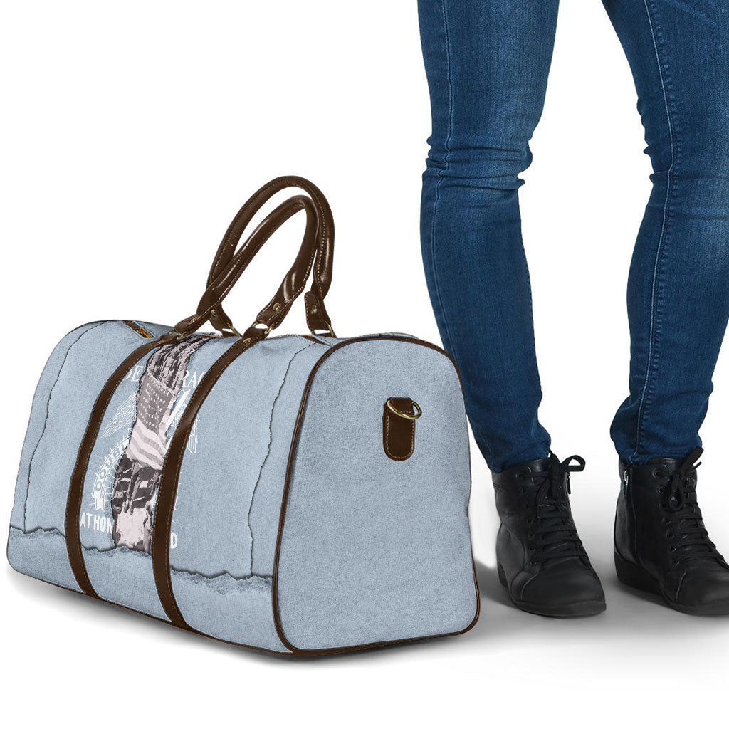 Double V Campaign American Democracy Travel Bag Military Buffalo Soldiers World War II Heritage Art