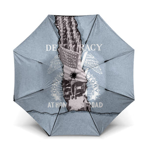 Double V Campaign American Democracy Umbrella Military Buffalo Soldiers World War II Heritage Art