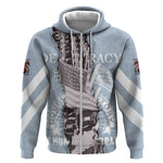 Double V Campaign American Democracy Zip Hoodie Military Buffalo Soldiers World War II Heritage Art