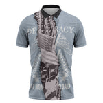 Double V Campaign American Democracy Zipper Polo Shirt Military Buffalo Soldiers World War II Heritage Art