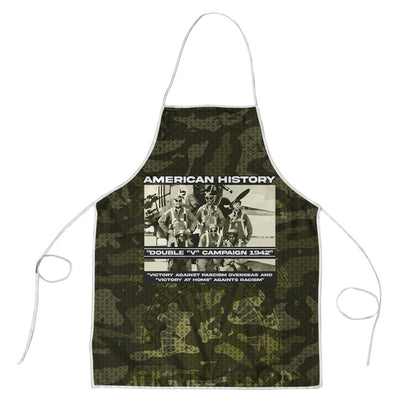 Double V Campaign American History 1942 Apron Military Camouflage Tuskegee Airmen World War II