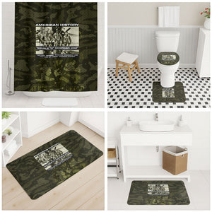 Double V Campaign American History 1942 Bathroom Set Military Camouflage Tuskegee Airmen World War II