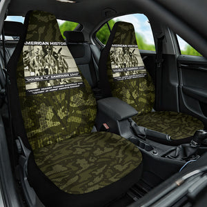 Double V Campaign American History 1942 Car Seat Cover Military Camouflage Tuskegee Airmen World War II