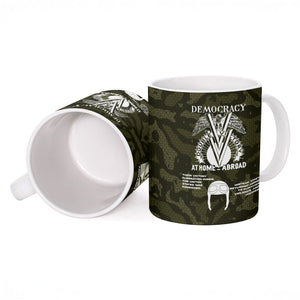 Double V Campaign American History 1942 Ceramic Mug Military Camouflage Tuskegee Airmen World War II