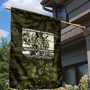 Double V Campaign American History 1942 Garden Flag Military Camouflage Tuskegee Airmen World War II