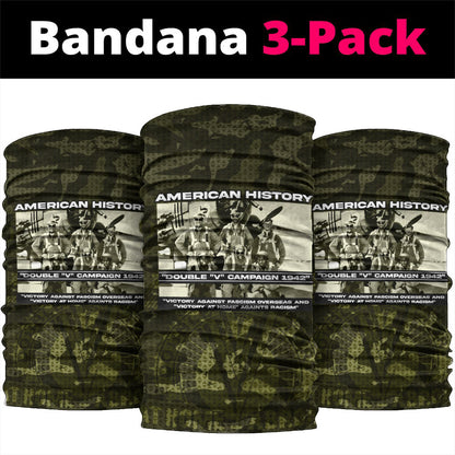 Double V Campaign American History 1942 Neck Gaiter Military Camouflage Tuskegee Airmen World War II