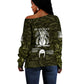 Double V Campaign American History 1942 Off Shoulder Sweater Military Camouflage Tuskegee Airmen World War II