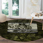 Double V Campaign American History 1942 Round Carpet Military Camouflage Tuskegee Airmen World War II