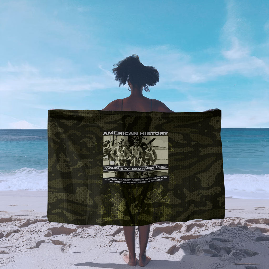 Double V Campaign American History 1942 Sarong Military Camouflage Tuskegee Airmen World War II