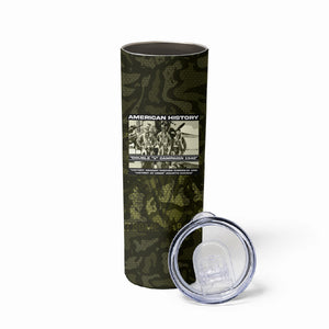 Double V Campaign American History 1942 Skinny Tumbler Military Camouflage Tuskegee Airmen World War II
