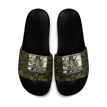 Double V Campaign American History 1942 Slide Sandals Military Camouflage Tuskegee Airmen World War II