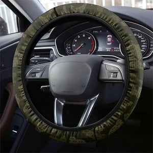 Double V Campaign American History 1942 Steering Wheel Cover Military Camouflage Tuskegee Airmen World War II