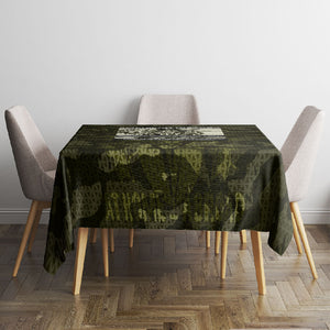 Double V Campaign American History 1942 Tablecloth Military Camouflage Tuskegee Airmen World War II