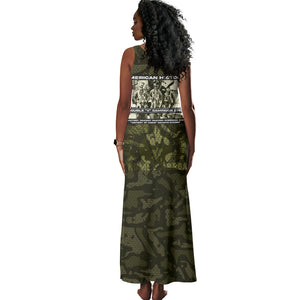 Double V Campaign American History 1942 Tank Maxi Dress Military Camouflage Tuskegee Airmen World War II