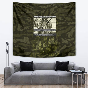 Double V Campaign American History 1942 Tapestry Military Camouflage Tuskegee Airmen World War II