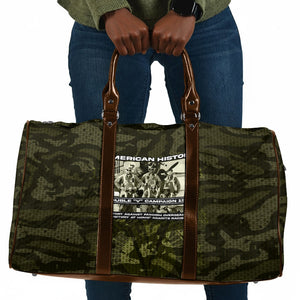 Double V Campaign American History 1942 Travel Bag Military Camouflage Tuskegee Airmen World War II