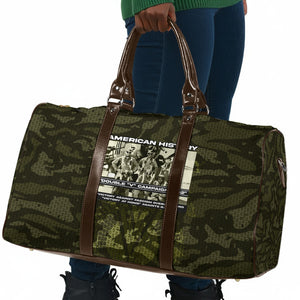 Double V Campaign American History 1942 Travel Bag Military Camouflage Tuskegee Airmen World War II
