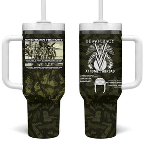 Double V Campaign American History 1942 Tumbler With Handle Military Camouflage Tuskegee Airmen World War II
